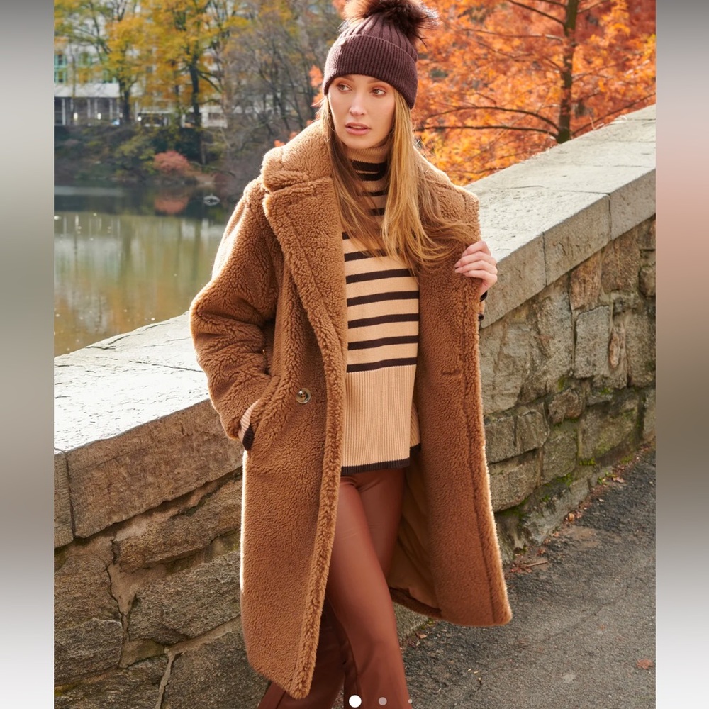 Popski London The Teddy jacket in brown sz Small